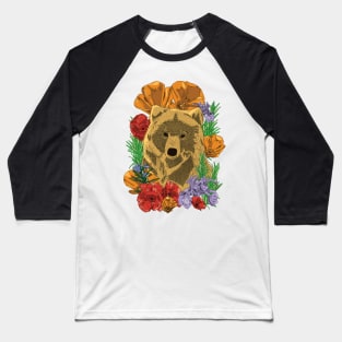 Bear + Poppies + Rosemary Baseball T-Shirt